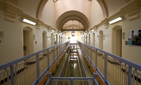 A cell block in Wandsworth Prison. Wandsworth Prison is one of the largest prisons in the UK.