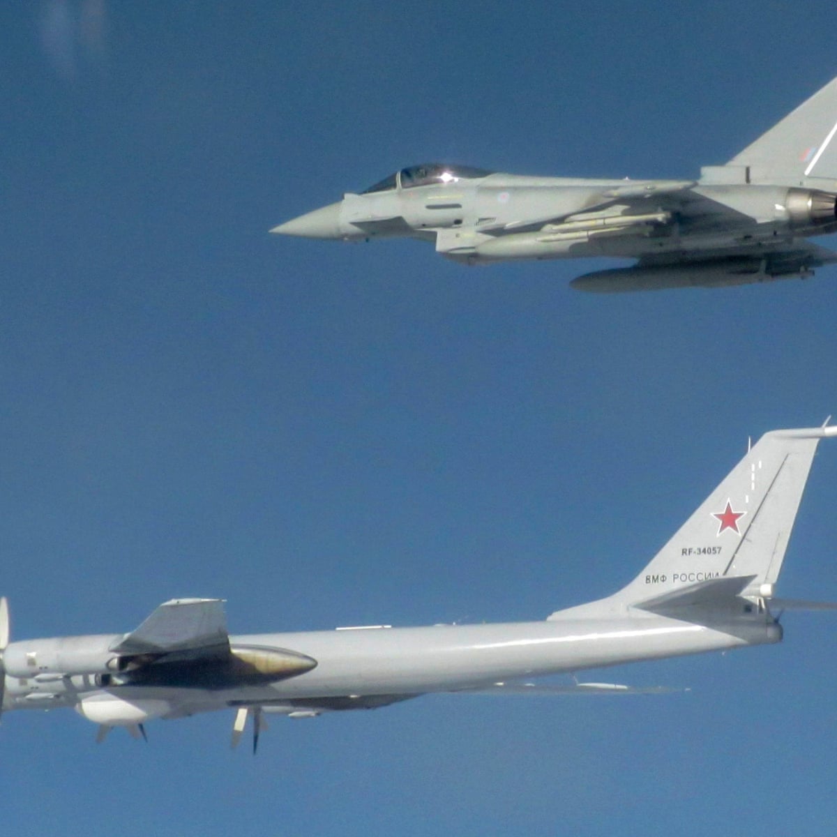 Russian Jets Intercepted Heading To Uk Airspace | Royal Air Force | The Guardian