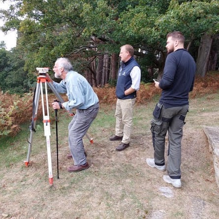 Keir Davidson surveying at Woburn Abbey