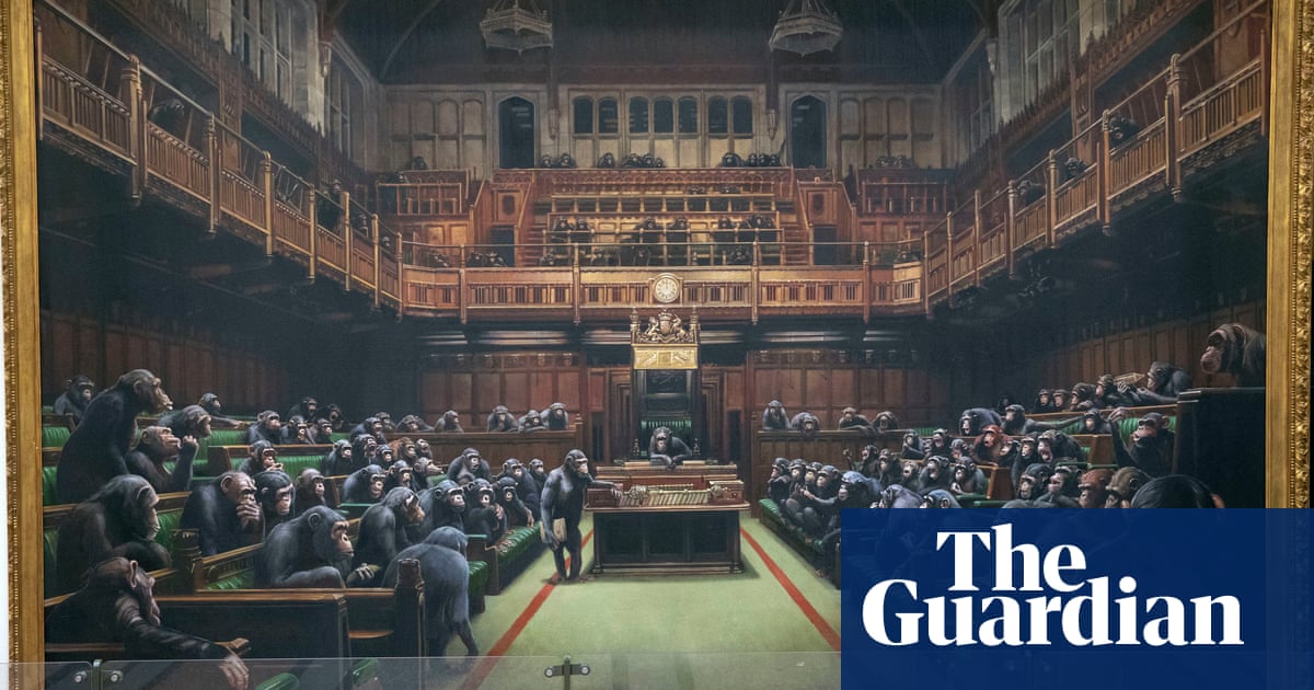 Auction For Banksy Artwork Depicting Mps As Chimpanzees Art And