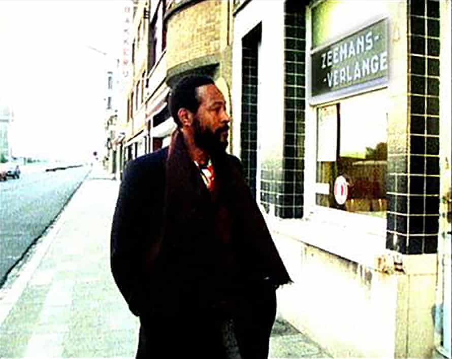 A still from the Richard Oliver film Marvin Gaye: Transit Ostend