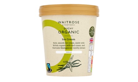 Duchy organic vanilla ice-cream