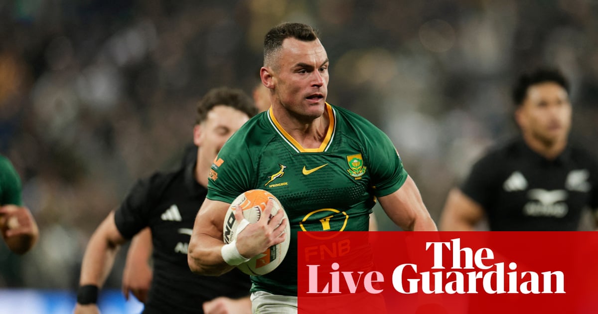 South Africa 29-24 New Zealand: rugby union third Test – live