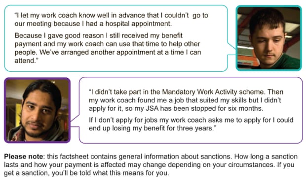DWP Leaflet - with fake quotes and pix