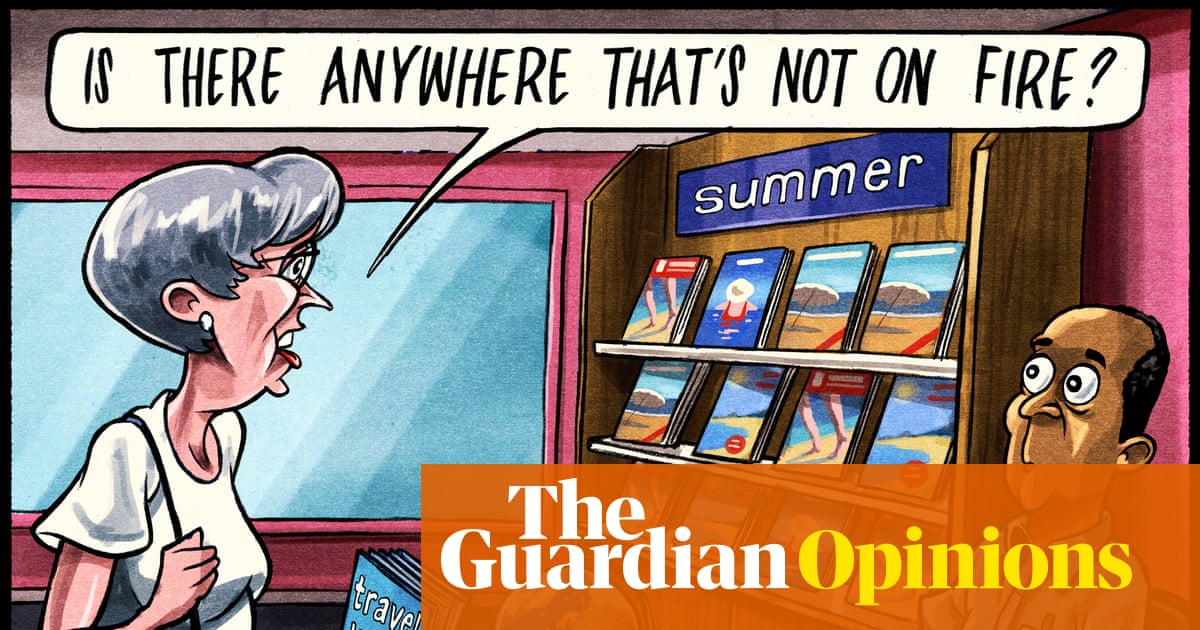 Ben Jennings on wildfires and summer holidays – cartoon Ben Jennings on wildfires and summer holidays – cartoon