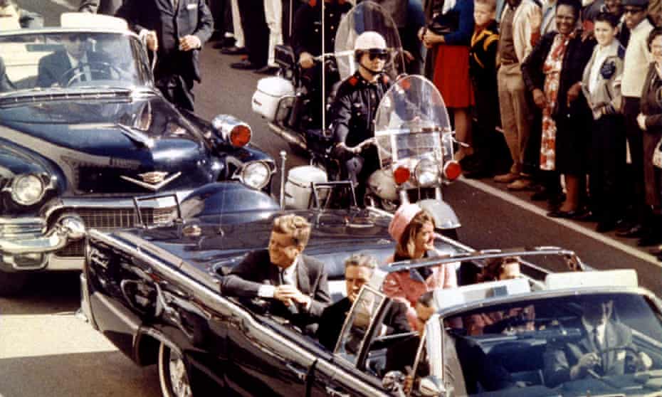 John F Kennedy, Jaqueline Kennedy and John Connally moments before Kennedy was assassinated in Dallas, Texas on 22 November 1963. 