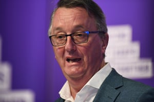 Victorian health minister Martin Foley addresses the media on Sunday.