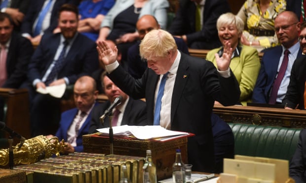 Boris Johnson speaking at prime minister's questions