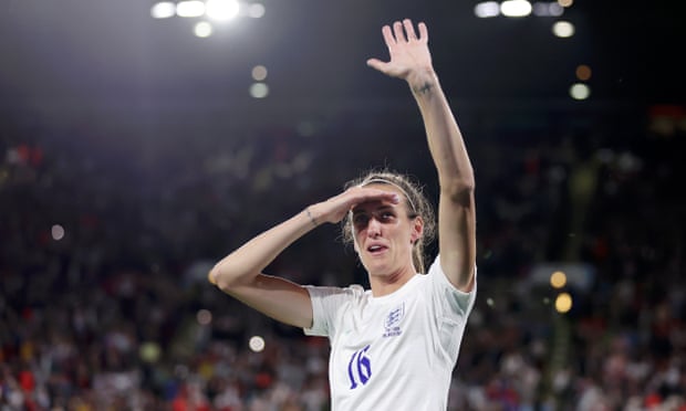 Jill Scott celebrates England's victory