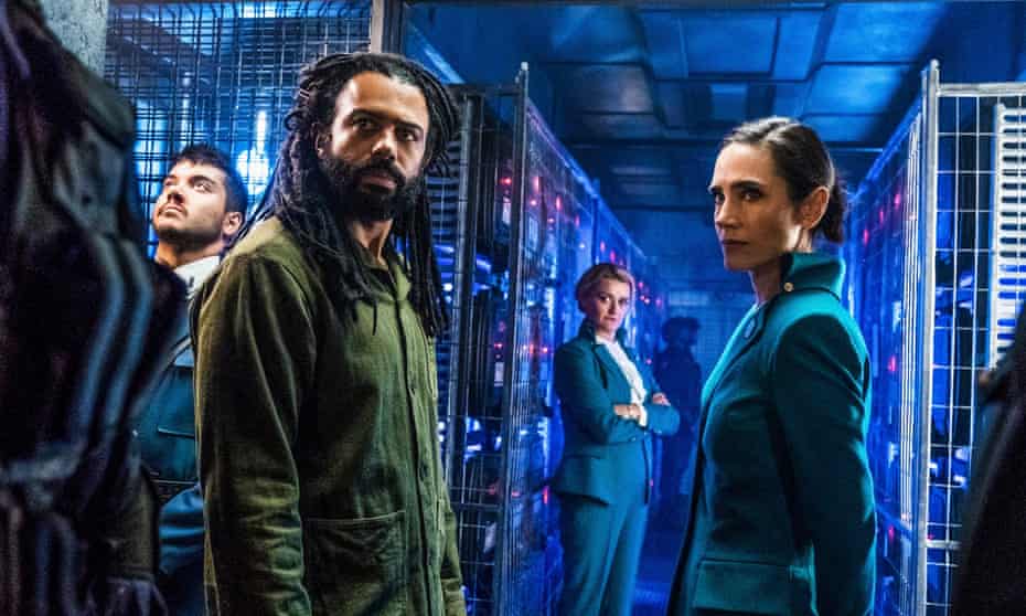Snowpiercer ... (from left) Sam Otto, Daveed Diggs, Alison Wright and Jennifer Connelly.