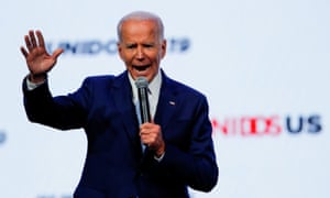 Biden in San Diego last year. His campaign has been on a hiring spree, bringing in a swathe of new digital staffers.