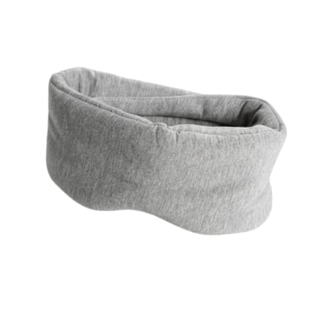 A SnoozZy Cotton Eye Mask in light grey.