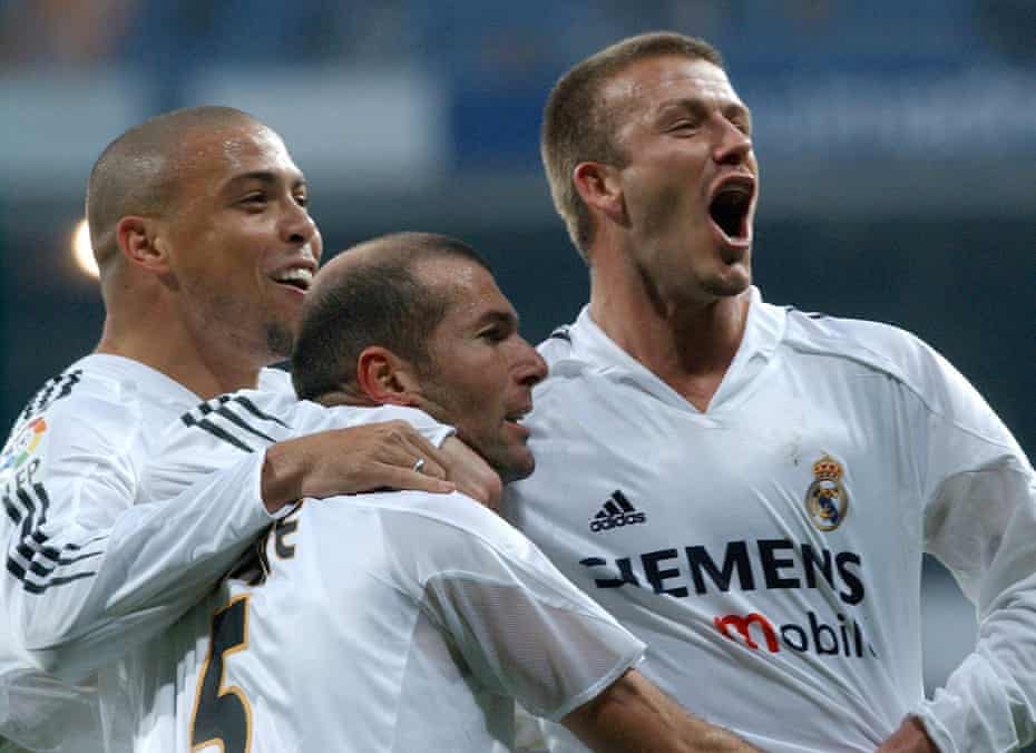 Francesco Totti on turning down Real, visiting prisons and being shy | Roma 2 Real Madrid's Ronaldo, Zinedine Zidane and David Beckham.