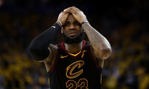 LeBron James could not prevent his team losing as they were overpowered by the Warriors in overtime