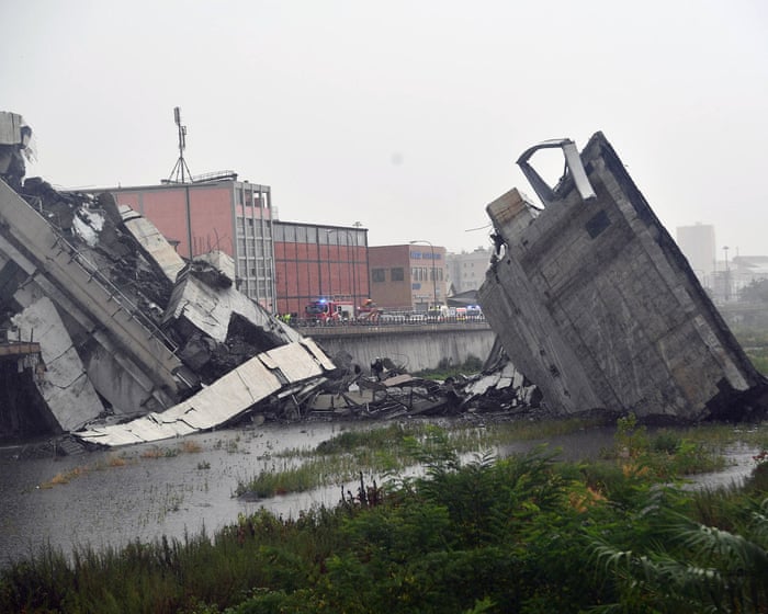 Former boss of Italian motorways sentenced to 12 years over Genoa bridge tragedy