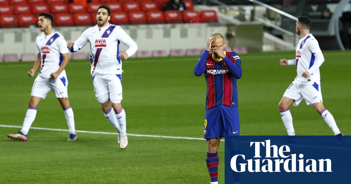 Ronald Koeman says winning title very complicated as Barcelona held by Eibar