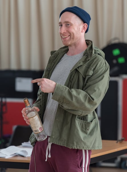 Sorting the scotch from the rye … Sandy Grierson in rehearsals.