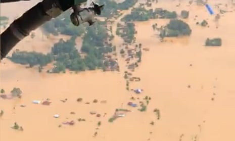 ABC News Laos posts footage of villages flooded by dam collapse