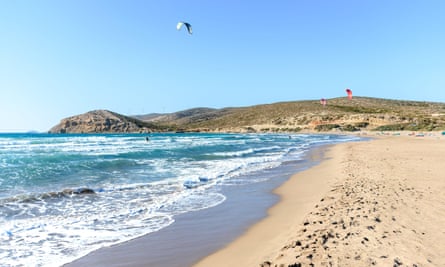 One of Rhodes’ celebrated beaches – Prasonisi.