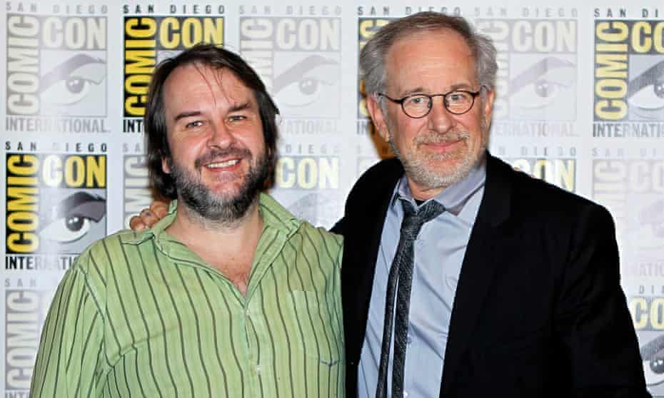 Hollywood heavyweights ... Peter Jackson and Steven Spielberg.