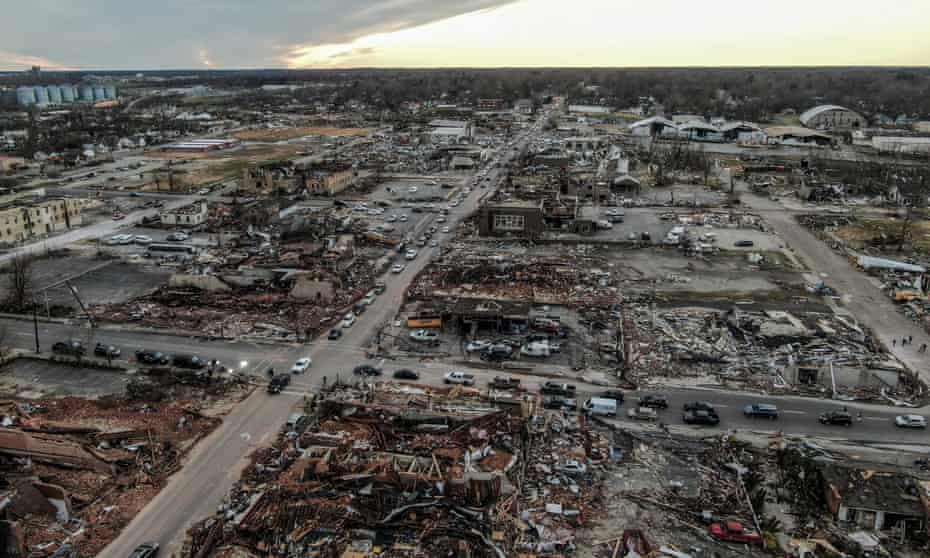 Kentucky tornadoes: up to 100 feared dead in historic US storms | Tornadoes  | The Guardian