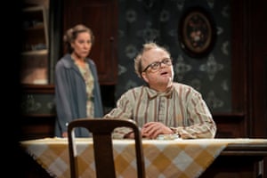 Bewildered, almost beatific … Jones as Stanley in the Birthday Party.