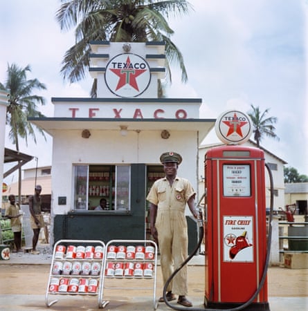 A Texaco attendant in Togoland in 1958.
