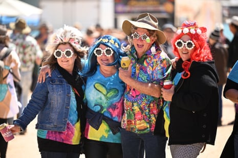 Fans at the 140th anniversary of the Birdsville races in Queensland