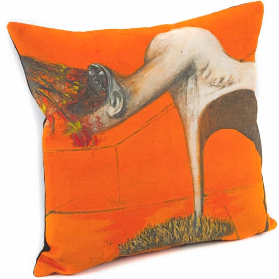 A lively addition to any living room … the Francis Bacon cushion, £33.
