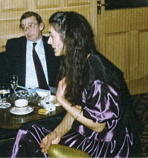 Model Pam Lucas, aged 39, in a purple jacket and skirt