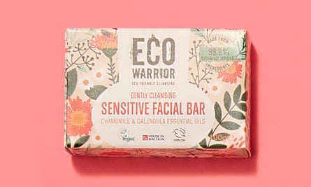 Biodegradable eco warrior sensitive facial bar