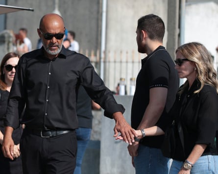 Nottingham Forest’s Portuguese coach Nuno Espírito Santo arrives for the funeral