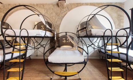 Dorm beds at The House of Sandeman Hostel and Suites, Porto, Portugal