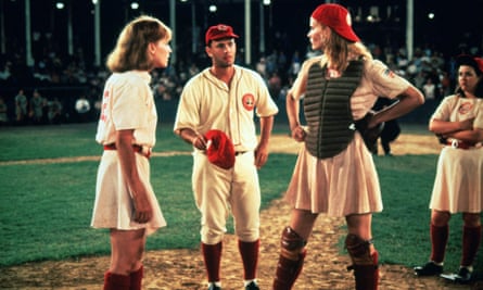 Lori Petty, Tom Hanks and Geena Davis in A League of their Own (1992)