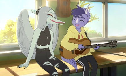 Apenas crianças comuns de dinossauros… Adeus Volcano High.