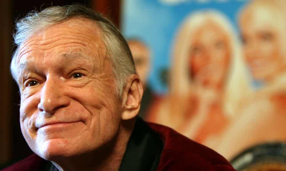 Hugh Hefner in 2007 introducing the new season of his TV show “Girls of the Playboy Mansion”