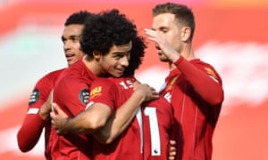 Liverpool 2 0 Aston Villa Premier League As It Happened Football The Guardian