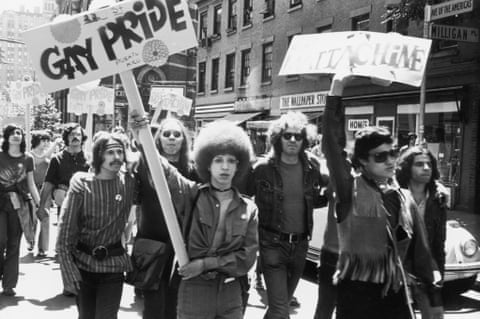 Christopher Street Liberation Day, the first Gay Pride march, in New York City on 28 June 1970.
