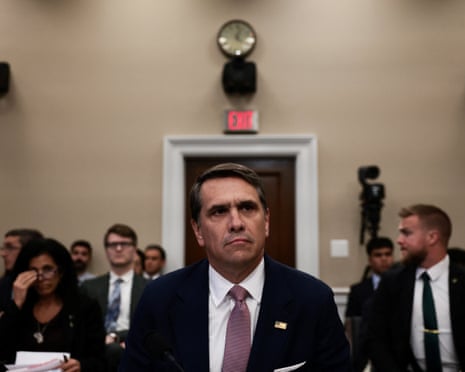 Acting US attorney general Todd Blanche testifies before a House appropriations commerce, justice, science, and related agencies subcommittee oversight hearing on the Department of Justice.