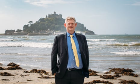 Bill Marshall with St Michael's Mount in the background