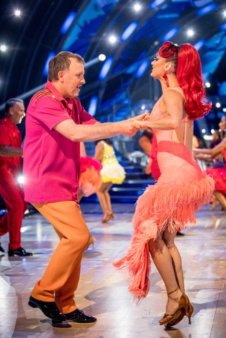 McCausland and Buswell dancing.