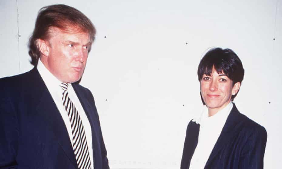 Donald Trump with Ghislaine Maxwell in New York in 1997