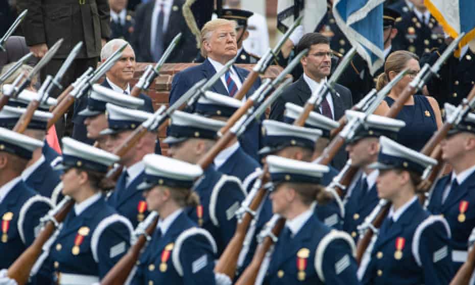 ‘Donald Trump dreams of parading armies down the streets of Washington. He exalts men with weapons the way football fans deify their favorite quarterbacks.’