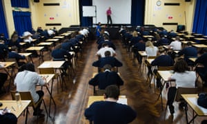 Schoolchildren taking exams