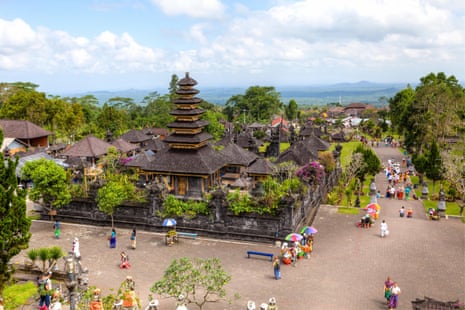Large Balinese pagodas,