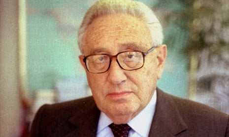 Henry Kissinger in his New York office, 1999. 