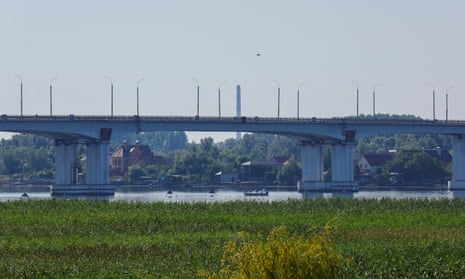 The Antonivskiy Bridge in Kherson