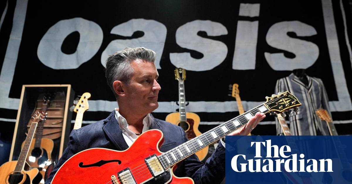 Guitar smashed up' by Liam Gallagher on night Oasis split up goes to auction