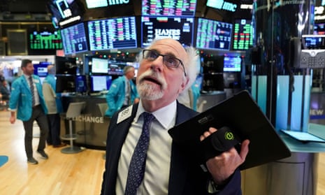 Trader Peter ‘Einstein of Wall Street ‘ Tuchman at the New York Stock Exchange earlier this year.