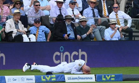Jack Leach suffered concussion when fielding in the first Test against New Zealand